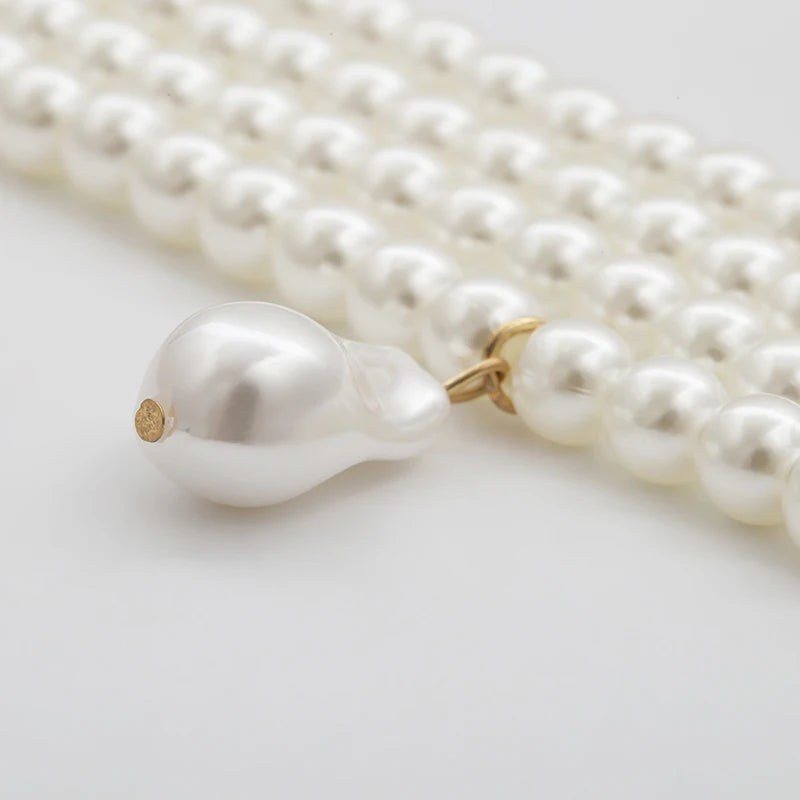 COLLIER RAZ DU COU PERLE