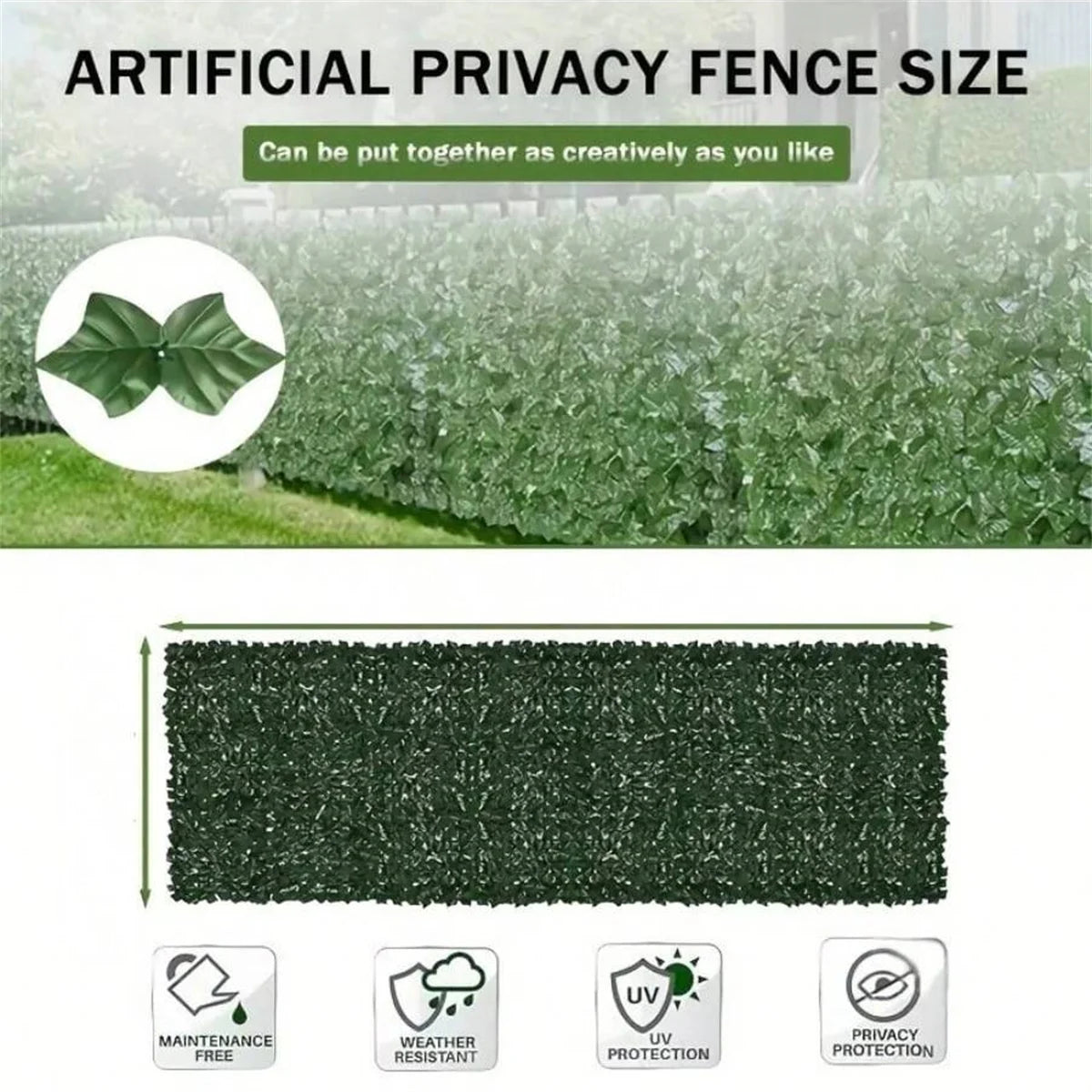 CACHE CLOTURE VEGETAL ARTIFICIEL