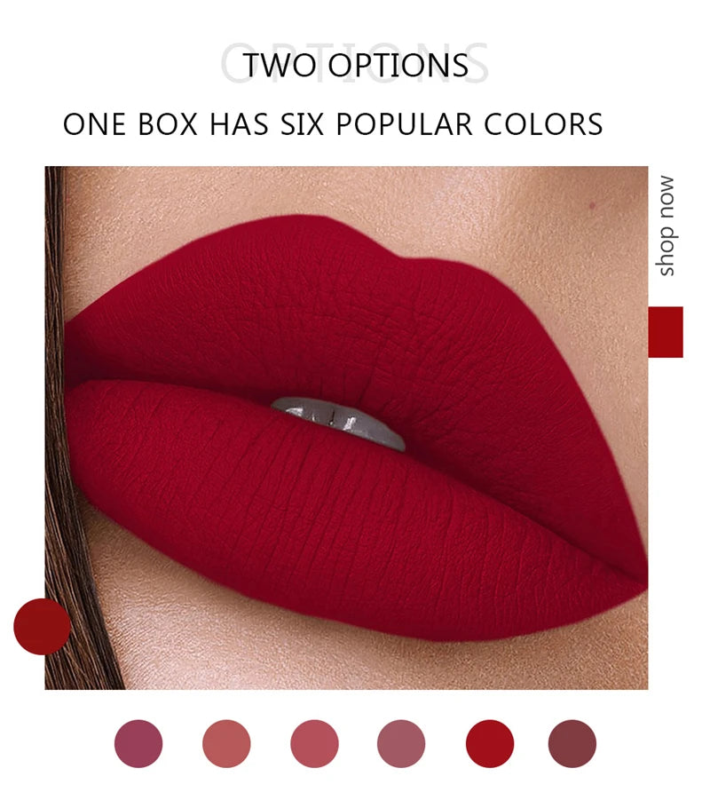 COFFRET 6 LIPSTICKS MAT
