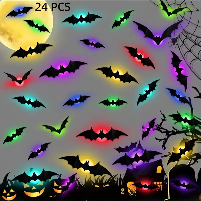 VEILLEUSES A LED CHAUVE SOURIS HALLOWEEN