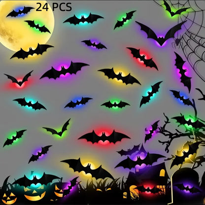 VEILLEUSES A LED CHAUVE SOURIS HALLOWEEN