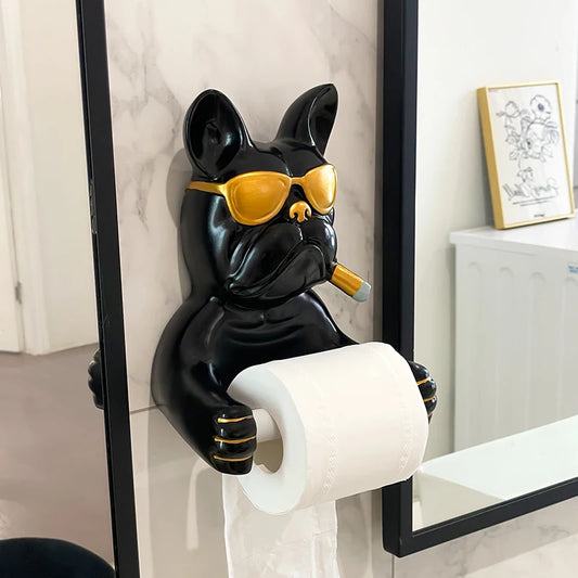 PORTE PAPIER TOILETTE CHIEN