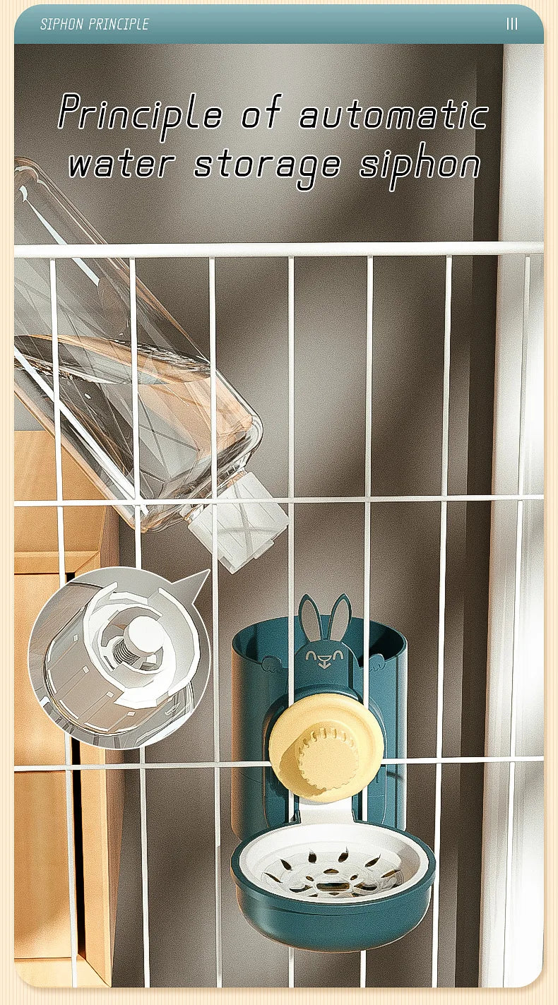 ENSEMBLE MANGEOIRE ET DISTRIBUTEUR EAU POUR CAGE