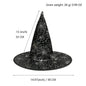 CHAPEAU SORCIERE VELOURS NOIR