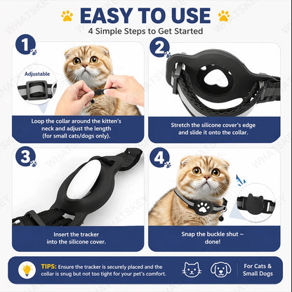 COLLIER GPS POUR CHAT ( compatible android)