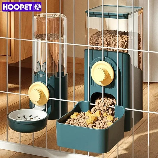 ENSEMBLE MANGEOIRE ET DISTRIBUTEUR EAU POUR CAGE