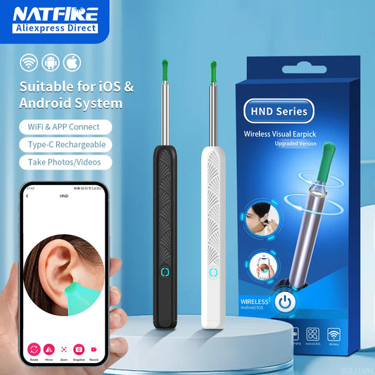 NETTOYEUR OREILLE AVEC CAMERA
