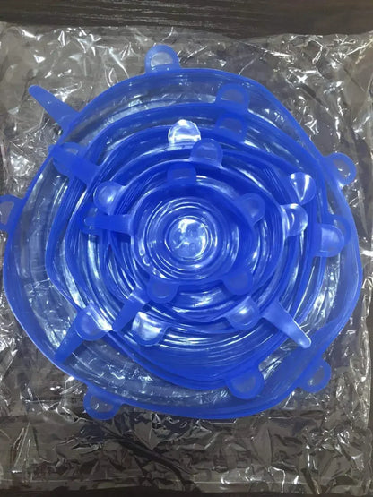 COUVERCLE EXTENSIBLE SILICONE (x6)