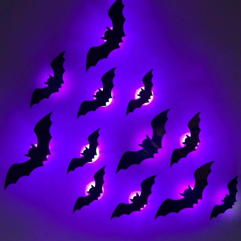 VEILLEUSES A LED CHAUVE SOURIS HALLOWEEN