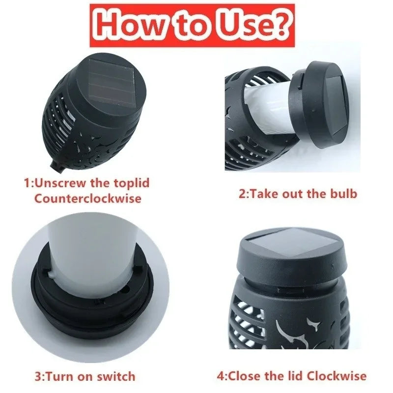 LAMPE TORCHE SOLAIRE