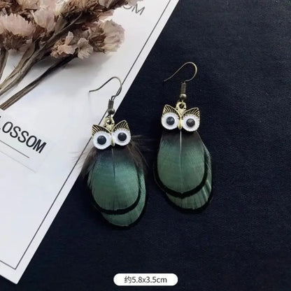BOUCLES D'OREILLES PLUME
