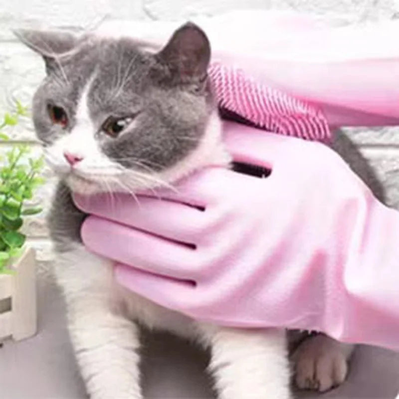 GANT DE TOILETTAGE ANIMAUX