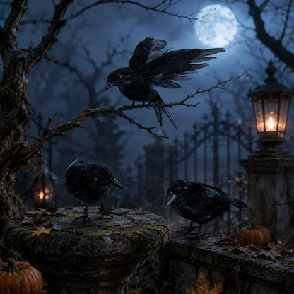 STATUE CORBEAU ARTIFICIEL