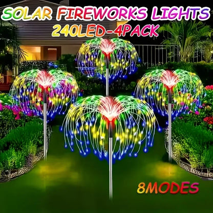 LAMPES SOLAIRE STYLE PALMIER (x6)