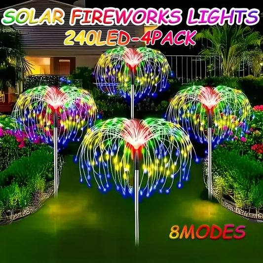 LAMPES SOLAIRE STYLE PALMIER (x6)