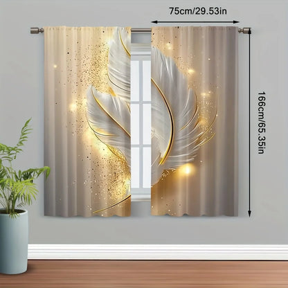 RIDEAUX PLUME (1 paire)