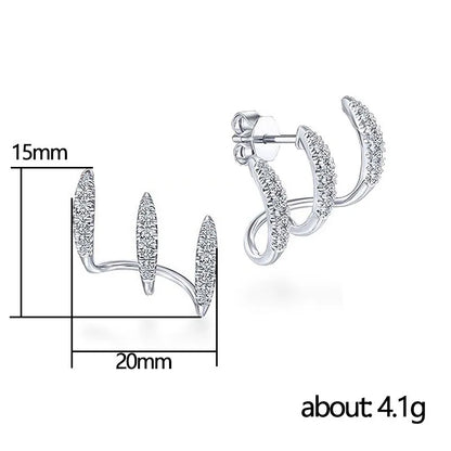 BOUCLES D'OREILLES STRASS