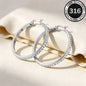BOUCLES D 'OREILLES CREOLE STRASS