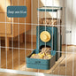 ENSEMBLE MANGEOIRE ET DISTRIBUTEUR EAU POUR CAGE