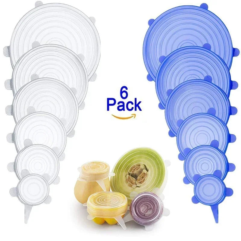 COUVERCLE EXTENSIBLE SILICONE (x6)