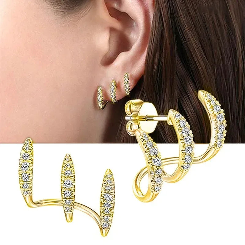 BOUCLES D'OREILLES STRASS