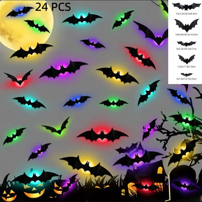 VEILLEUSES A LED CHAUVE SOURIS HALLOWEEN