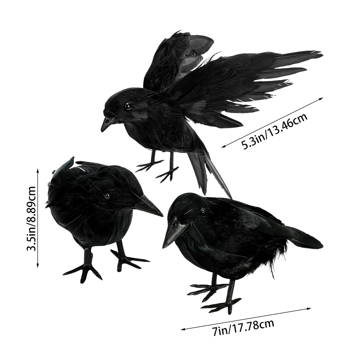 STATUE CORBEAU ARTIFICIEL