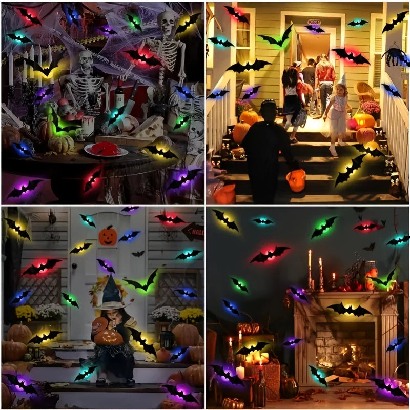 VEILLEUSES A LED CHAUVE SOURIS HALLOWEEN