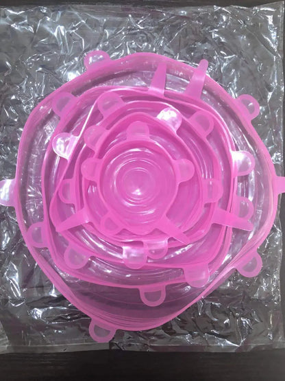 COUVERCLE EXTENSIBLE SILICONE (x6)