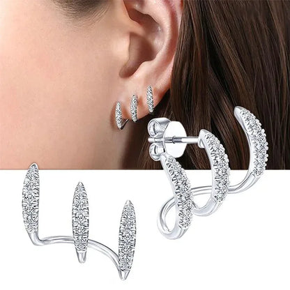 BOUCLES D'OREILLES STRASS