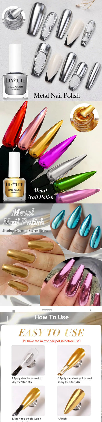 VERNIS METALLIQUE ( pas gel)