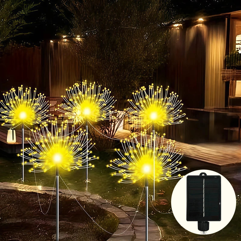 LAMPES SOLAIRE STYLE PALMIER (x6)