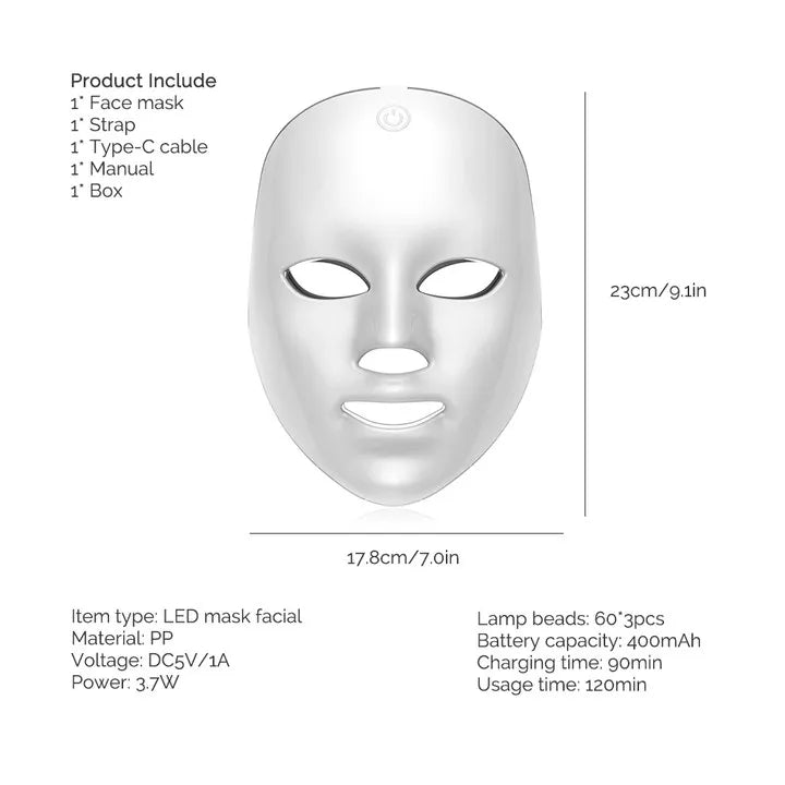 MASQUE FACIAL A LED