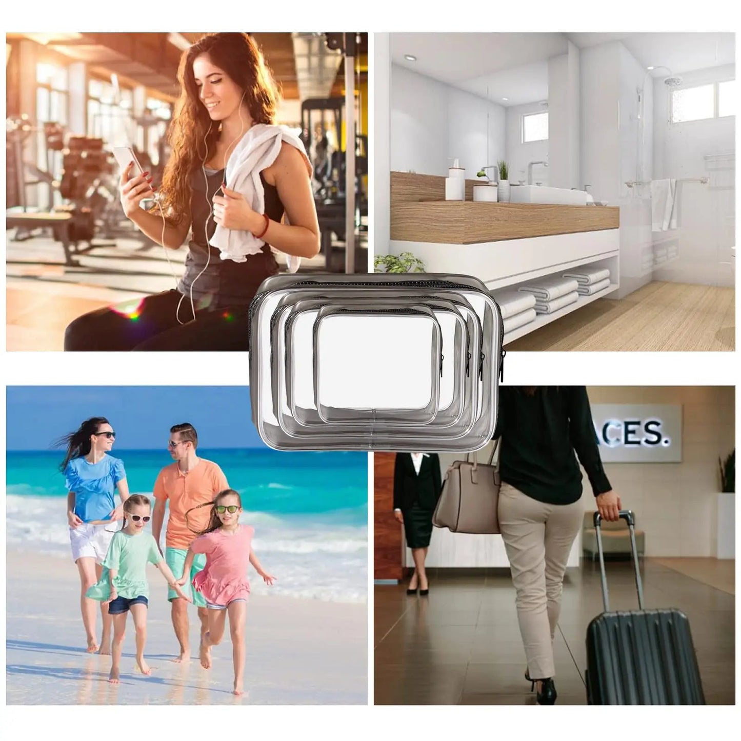 TROUSSE A COSMETIQUE TRANSPARENTE