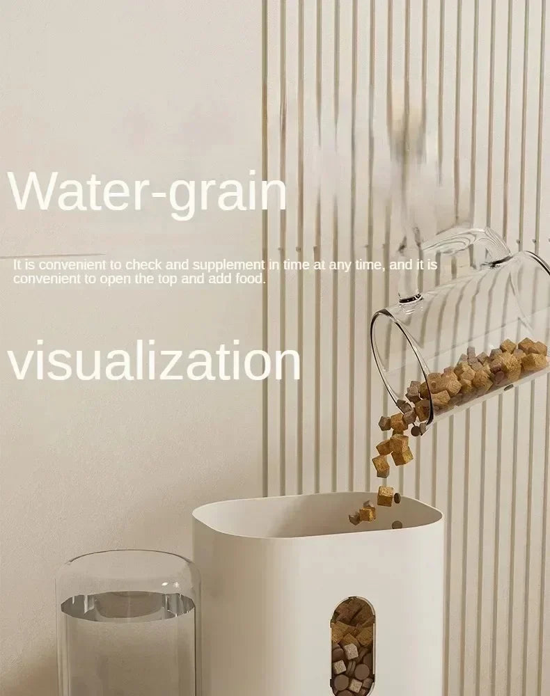 MANGEOIRE AUTOMATIQUE ET FONTAINE A EAU POUR CHAT