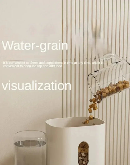 MANGEOIRE AUTOMATIQUE ET FONTAINE A EAU POUR CHAT