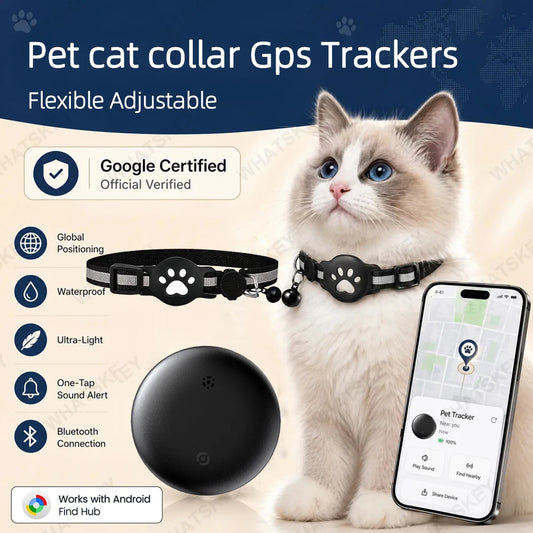COLLIER GPS POUR CHAT ( compatible android)