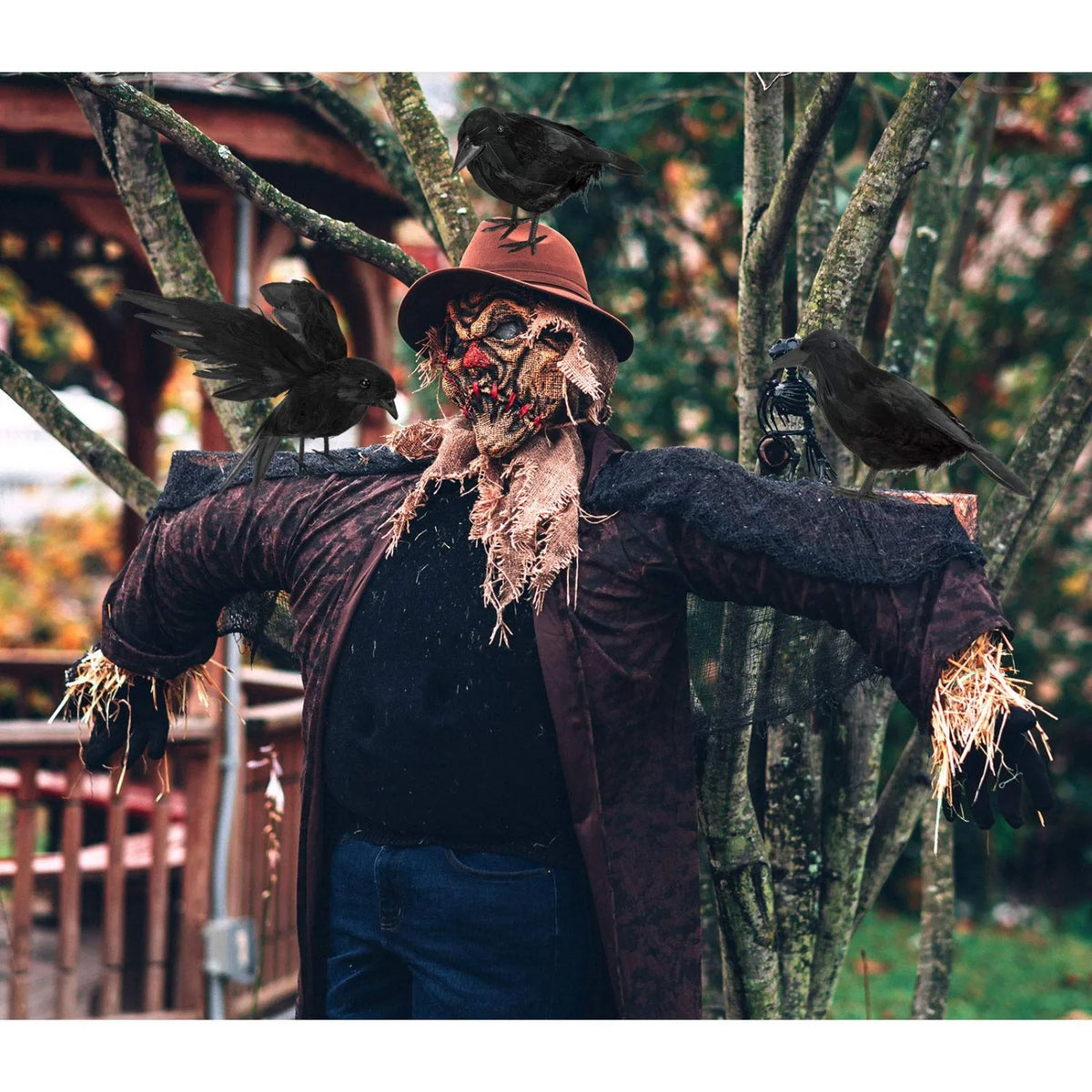 STATUE CORBEAU ARTIFICIEL