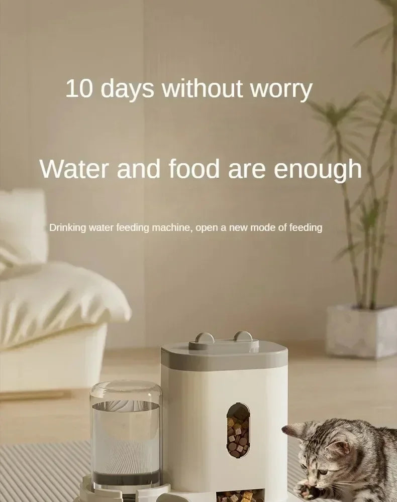 MANGEOIRE AUTOMATIQUE ET FONTAINE A EAU POUR CHAT