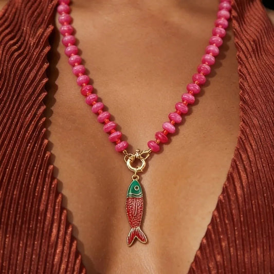 COLLIER BOHEME COLOREE