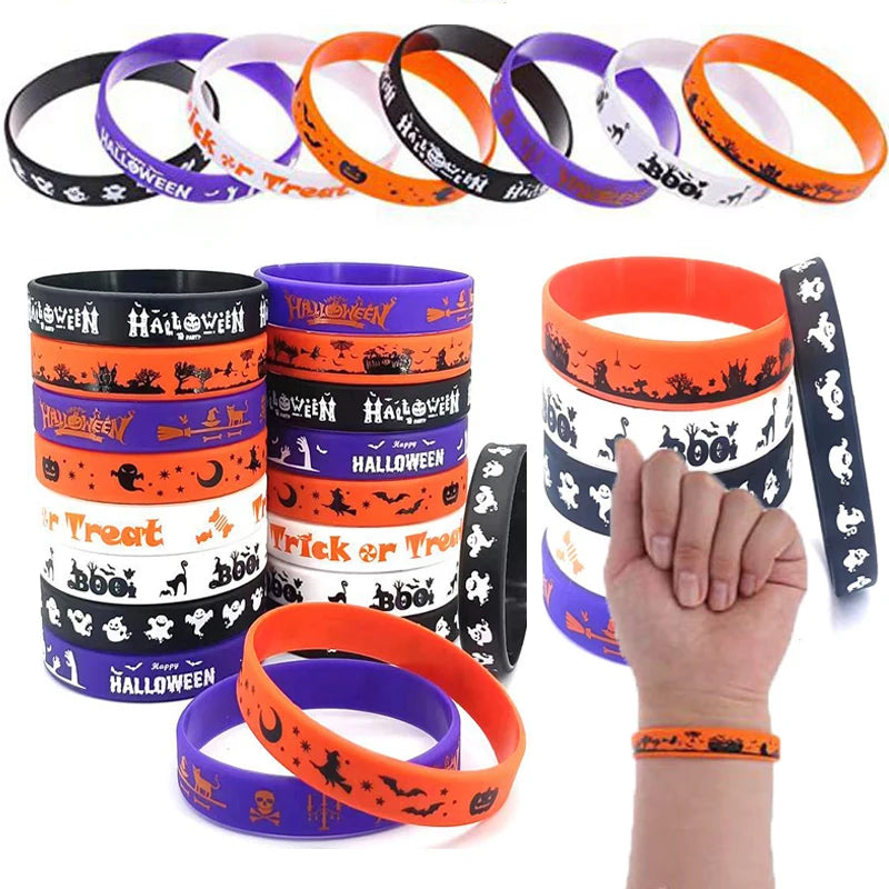 LOT BRACELETS SILICONE HALLOWEEN