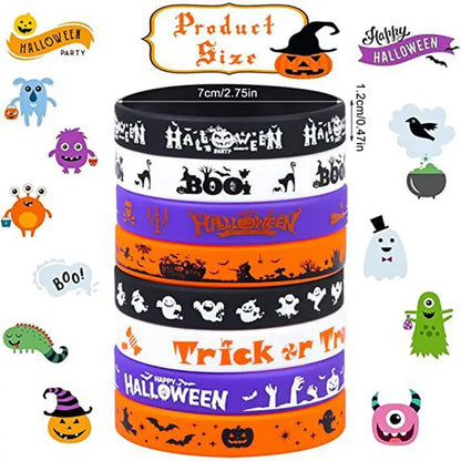 LOT BRACELETS SILICONE HALLOWEEN
