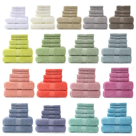 ENSEMBLE SERVIETTES DE BAIN (x3) ou (x6)